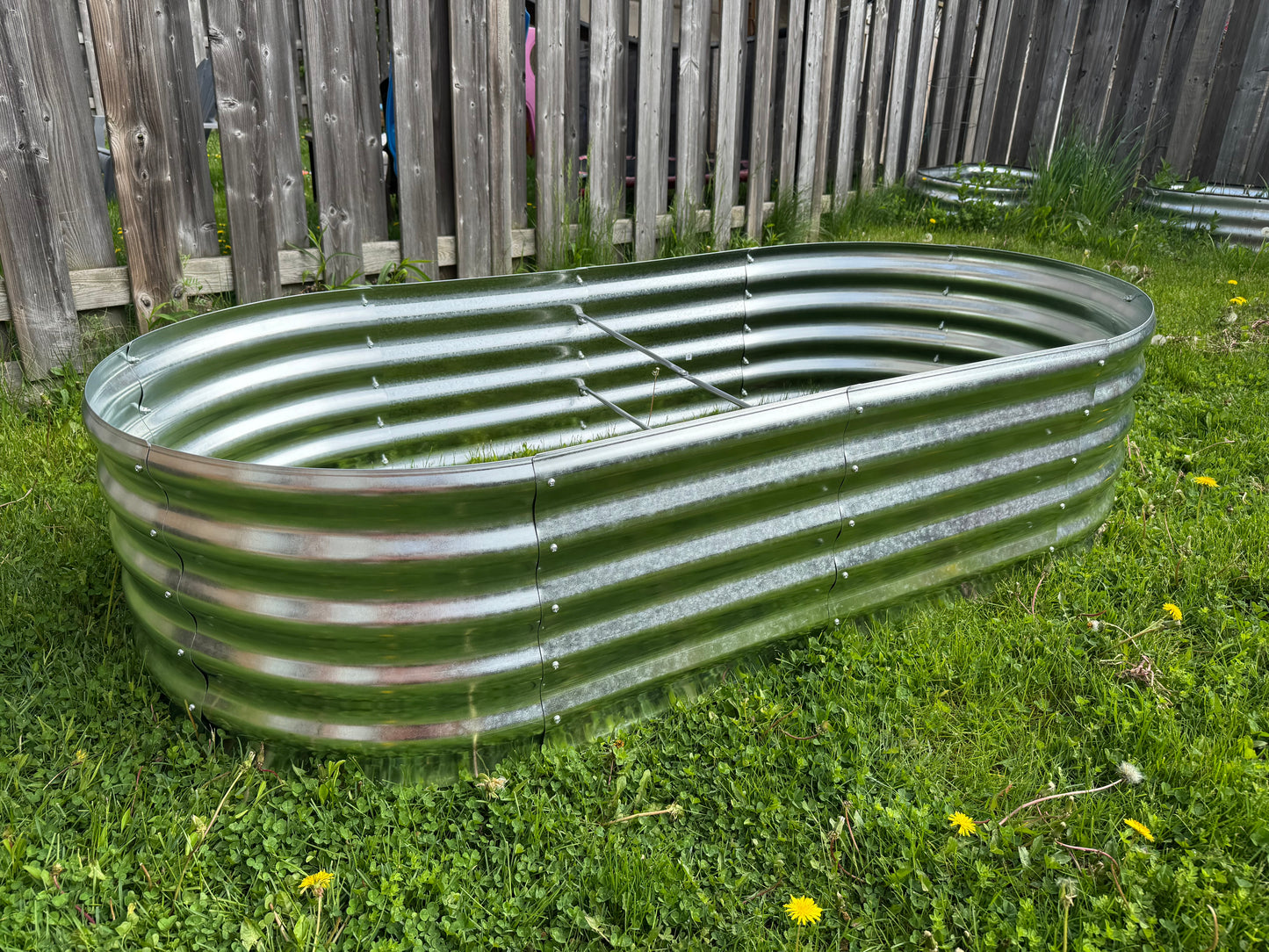 18" Tall 6X3 Ft Galvanized Steel Garden Bed