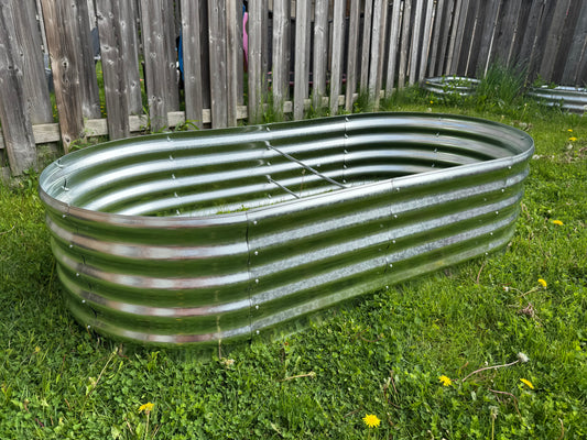 18" Tall 6X3 Ft Galvanized Steel Garden Bed