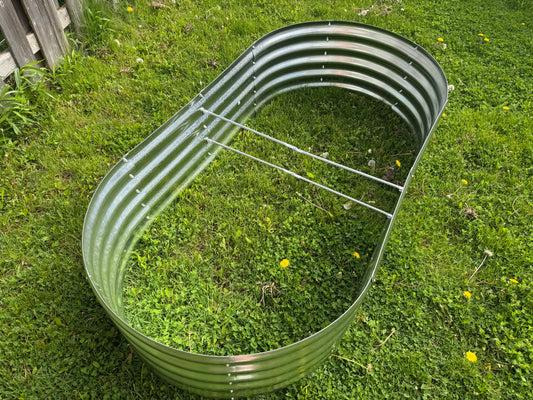 18" Tall 6X3 Ft Galvanized Steel Garden Bed