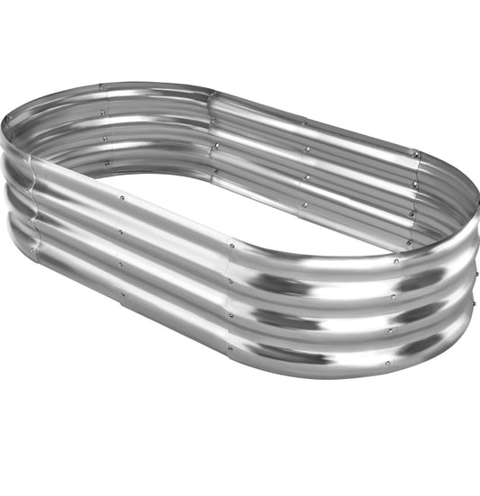 12" Tall 4X2 Ft Galvanized Steel Garden Bed